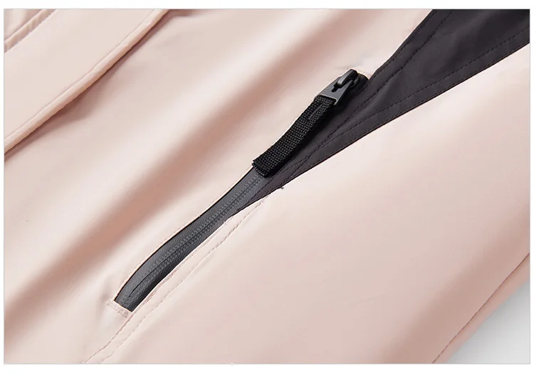 Down Jacket Women Contrast Color Patchwork Trendy and Cool Popular Garment Spring Three-Proof Loose Hooded Outerwear