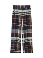 Street Fashion Plaid Shirt 2 Pieces Sets Women Long Sleeve Tops Wide Leg  Pants Set 2025 Summer Casual Woman Outfits - Image 5
