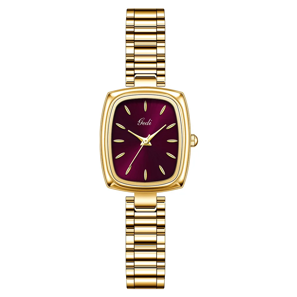 New Gold Watch Women Light Luxury Brand Waterproof Simple