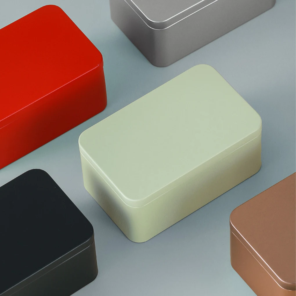 Description Picture 3 of itemSturdy And Durable Metal Tin Designed For Long-Lasting Tin Plated Iron Square Tea Box Square Tin Box