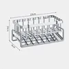 Kitchen Sponge Holder Stainless Steel Sink Drain Rack Soap Drainer Towel Rack Shelf Organizer bathroom Storage Accessories 6