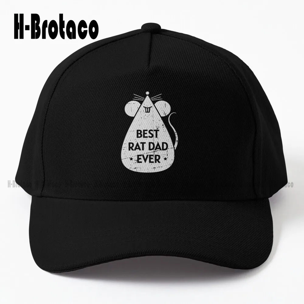 

Best Rat Dad Ever - Cute Rat Baseball Cap Funny Caps For Women Personalized Custom Unisex Adult Teen Youth Summer Baseball Cap