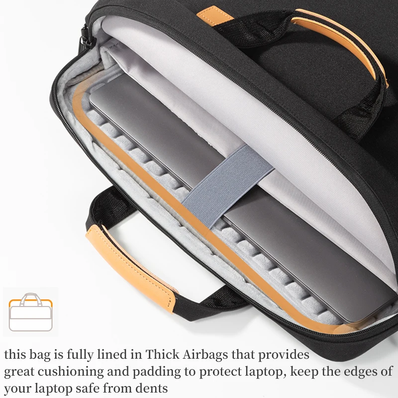 Executive Laptop Briefcase for Men - Sleek and Versatile Business Messenger Bag