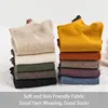 5 Pair Women's Spring/Summer Four Seasons Solid Color Simple Fashion Trend Sports Comfortable Back Heel Protection Socks 4