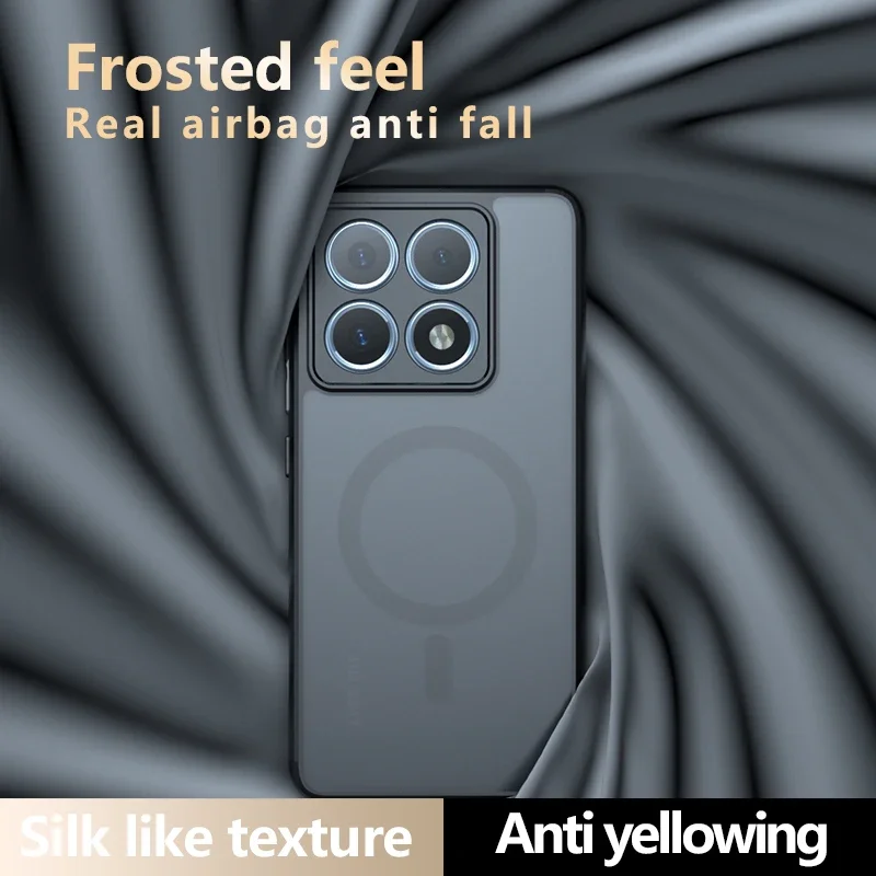 Enhanced Magnetic Wireless Charging Case - Shockproof Matte Back Cover