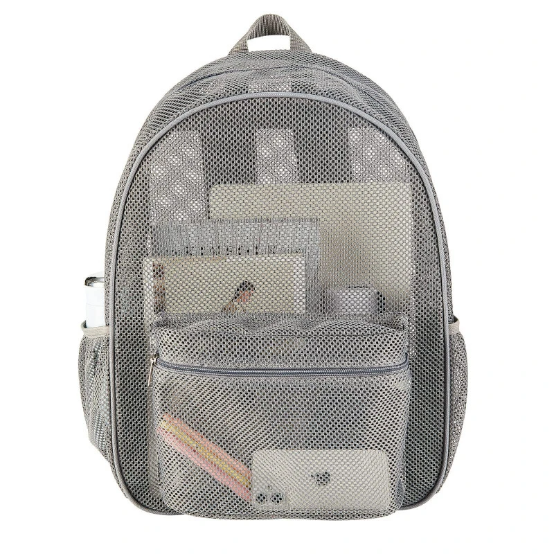 Heavy-duty mesh women's backpack portable business travel storage bag 6