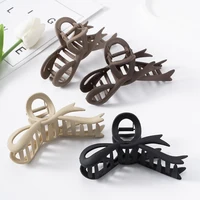 13CM Matte Hair Clips Vintage Ribbon Bow Hair Claws Crab Headwear Hairpins Shark Ponytail For Women Hair Accessories Barrettes - Image 5