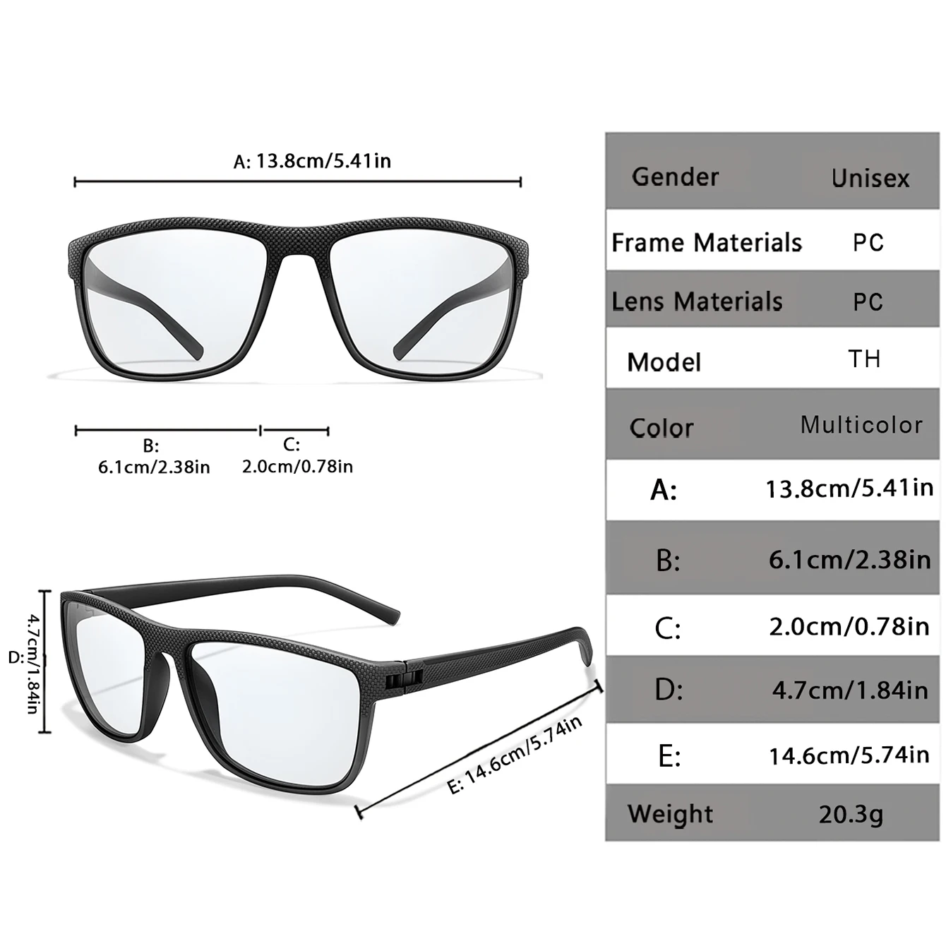 Cycling Sports Sunglasses Classic Square For Men Women Outdoor
