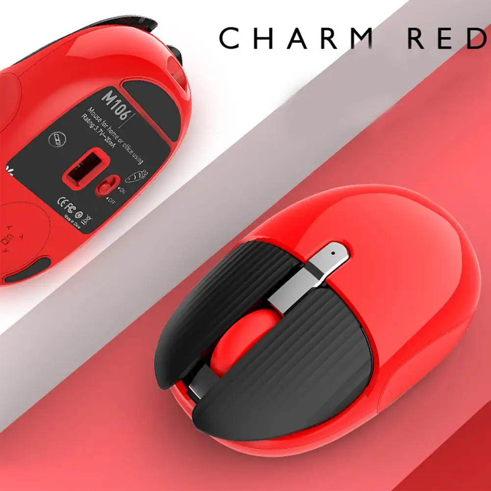 

M106-2.4G Wireless Bluetooth Mouse Rechargeable Office Desktop Computer Notebook Fashion Mouse