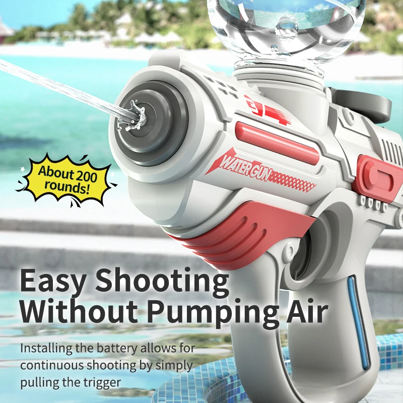 Summer Electric Pistol Water Guns Toys Full Automatic Summer Shoot Beach Outdoor Fun Toy For Children Boys Girls Adults Gift 5