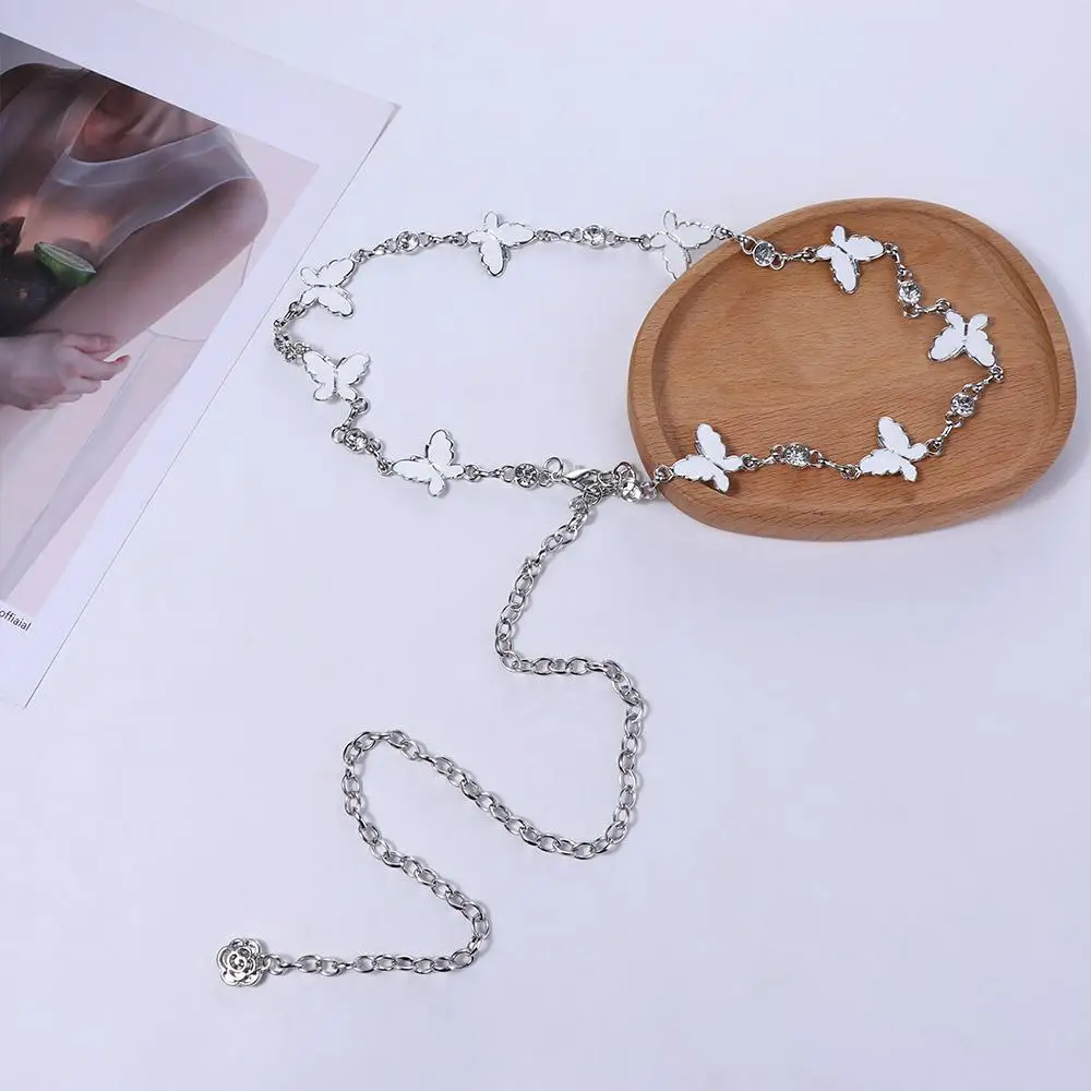

Sexy Bohemian Rhinestone Waist Jewelry Women Body Chain Butterfly Belly Chain Bikini Waist Link Women Waist Chain Metal Belts