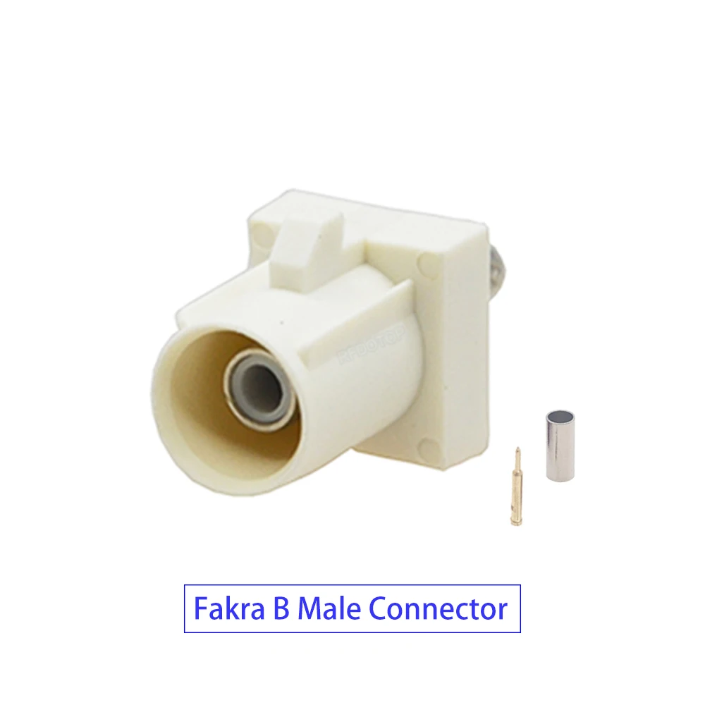 1Pcs Fakra A B C D E F G H I K Z RCA Male Type Crimp Connector for RG316 RG174 RF Coaxial Cable Car Radio FM GPS Antenna Adapter