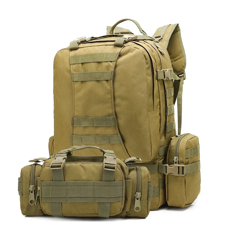 Waterproof Camo Canvas Backpack for Men Outdoor Hiking