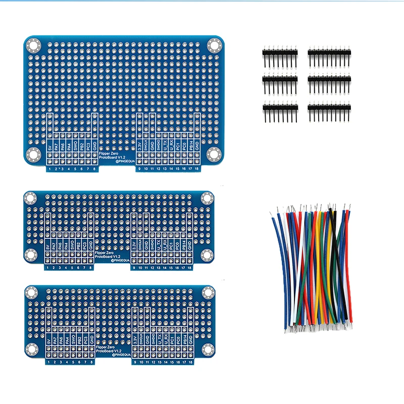 Flipper Zero Prototyping Kit: DIY Development Boards with Header Pins & Jumper Wires