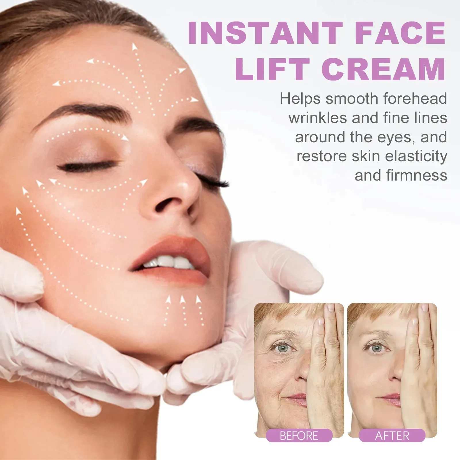 Crema facial antiarrugas, hidratante, antiedad, atenúa líneas finas, reafirma, mejora la hinchazón, blanquea e ilumina la piel._voghion.com