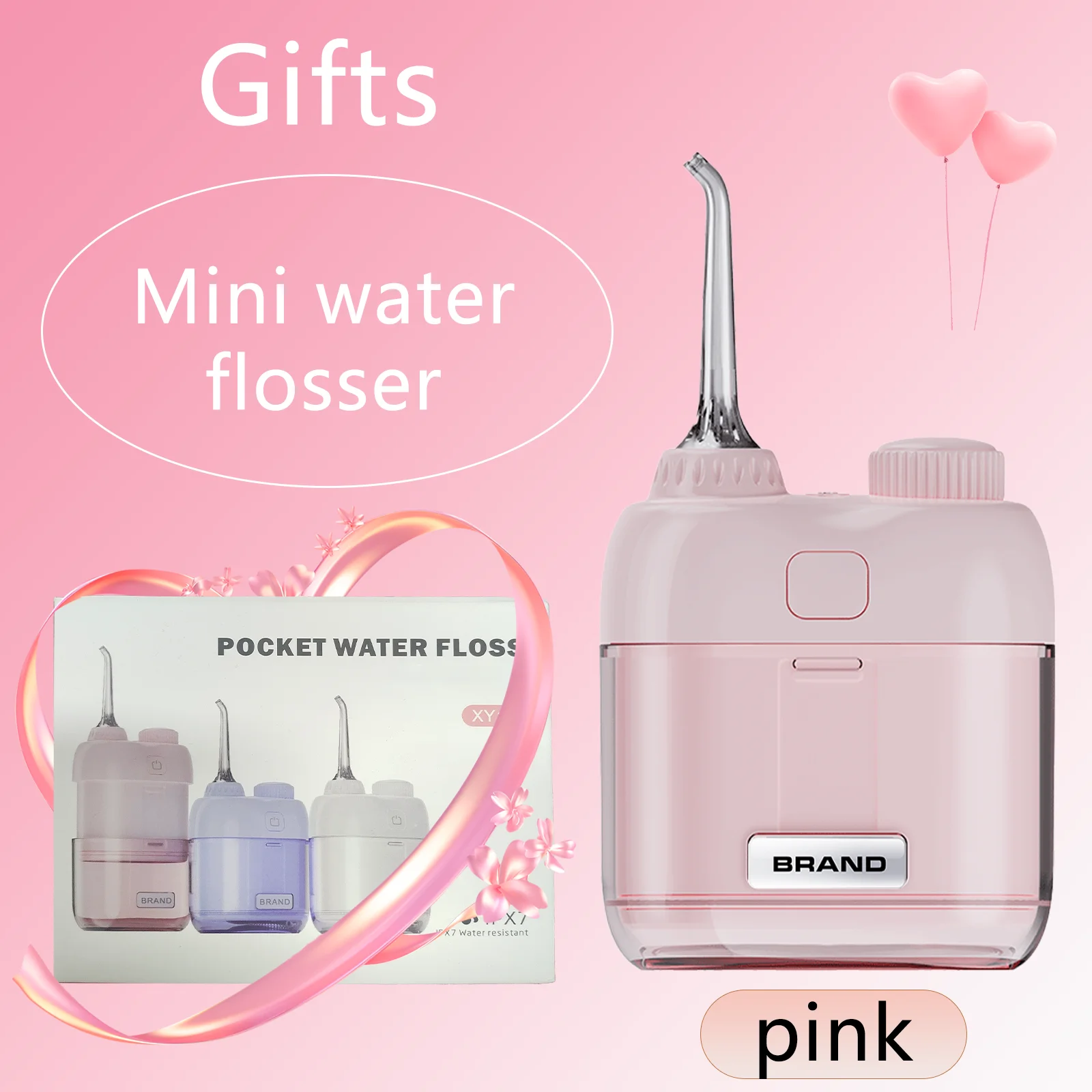 Oral Irrigator Mini Oral Irrigator Multiple Colors Portable Teeth Cleaner 2 Jet Tip 4 Modes Teeth Clean Children And Couples