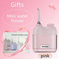 Mini Oral Irrigator Multiple Colors Portable Teeth Cleaner  2 Jet Tip 4 Modes Teeth Clean Suitable For Children And Couples