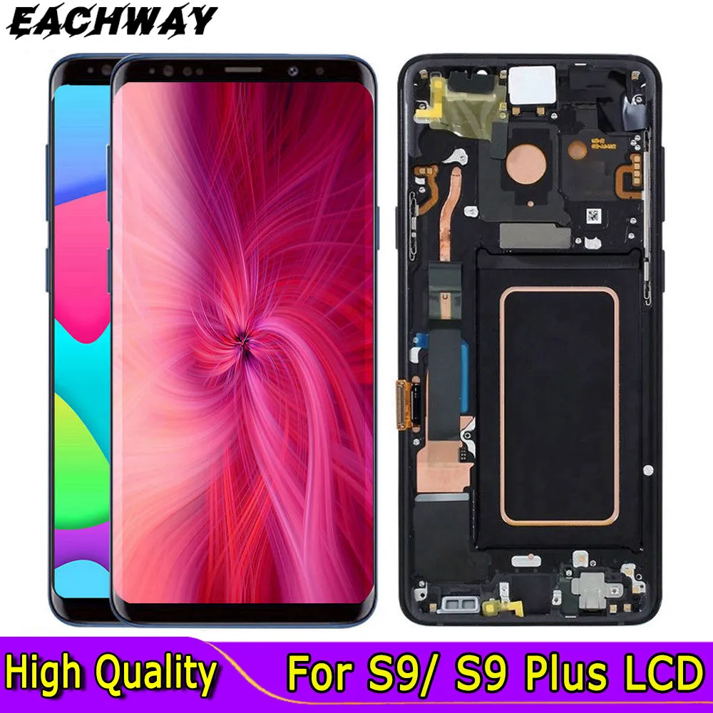 

Super AMOLED For 5.8" Samsung Galaxy S9 LCD S9 Plus + Display Touch Screen Digitizer Assembly 6.2" For Samsung S9 Plus G9650 lcd