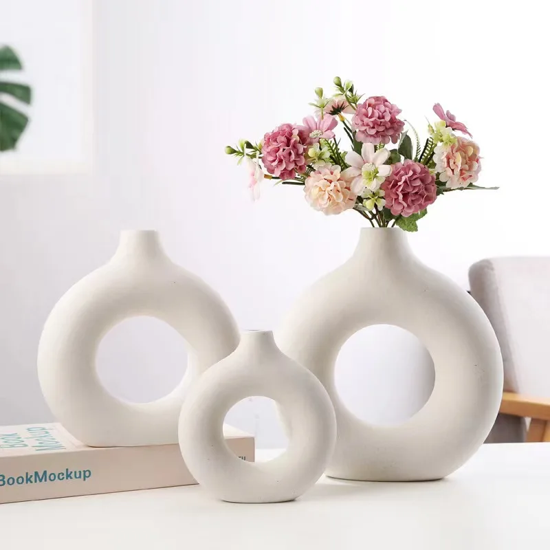 

Nordic Creative Hollow Vase Silicone Mold DIY Cement Gypsum Pouring Epoxy Resin Home Decoration Ornaments