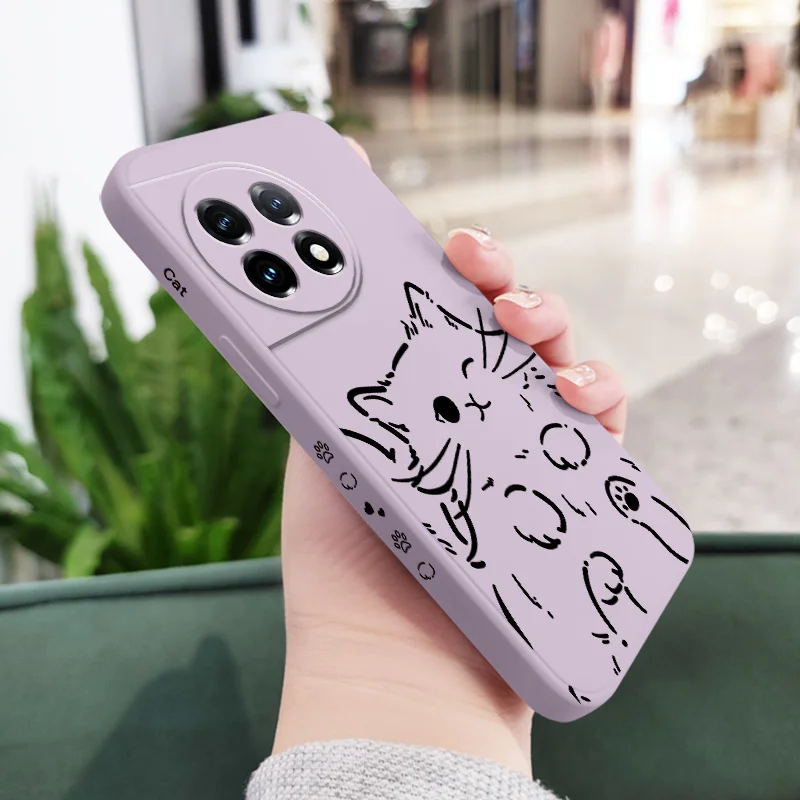 Smart Cat Liquid Silicone Phone Case