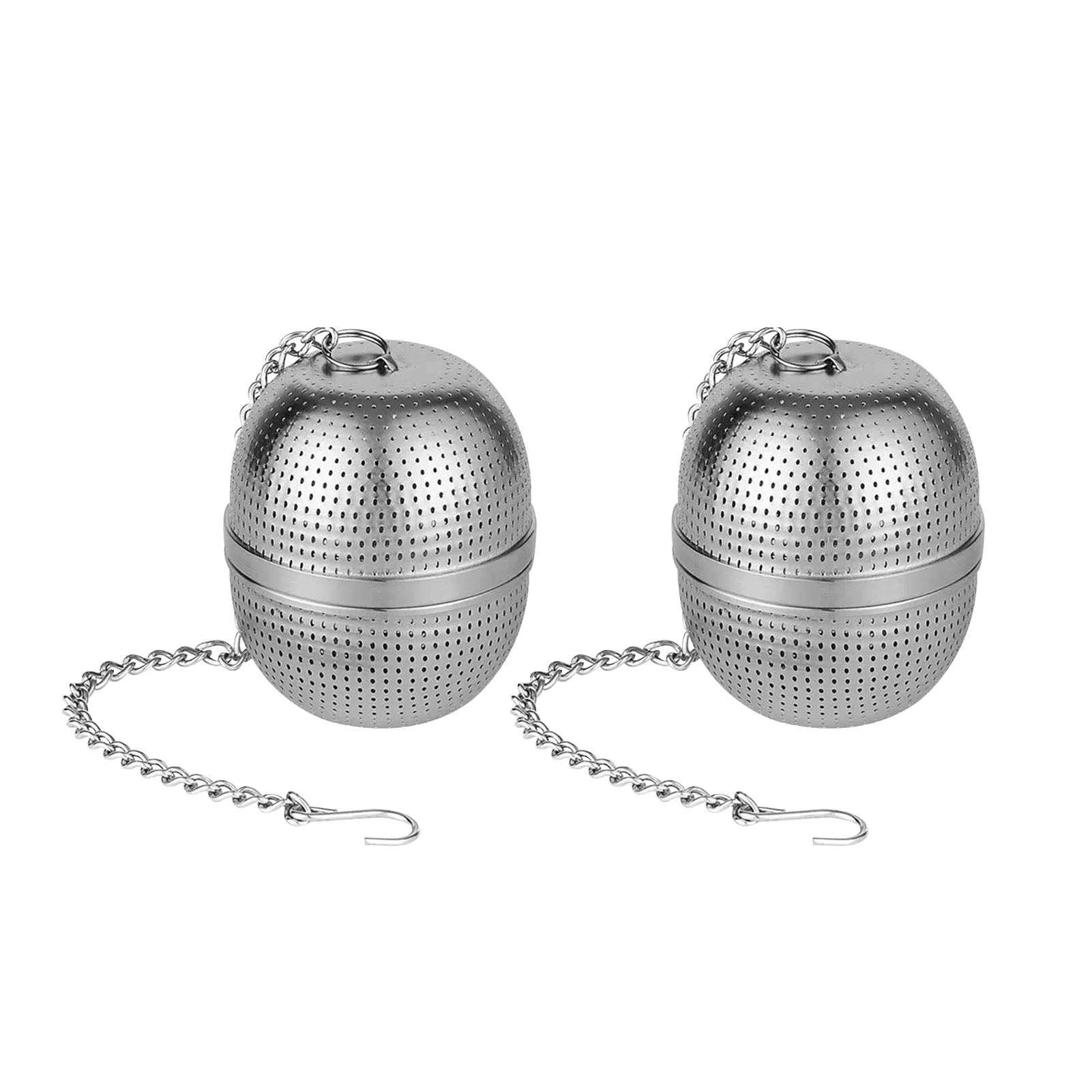 

2 шт., чайное ситечко из нержавеющей стали, с длинной цепочкой