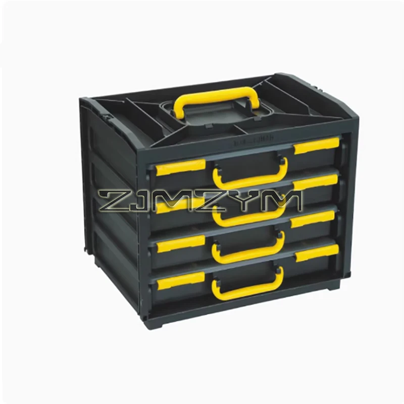 Plastic Tool Box Auto Repair Equipment Storage Box Hardware Tool Case with Removable Partition Tool Organizer 4