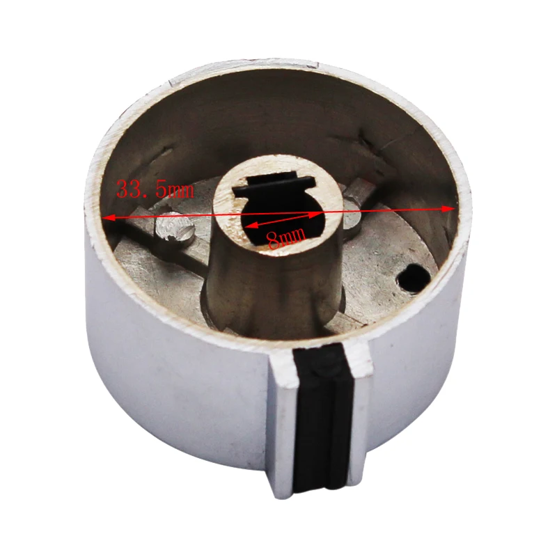 Universal Zinc Alloy Knob Switch Metal Rotary High Temperature Nickel Plating Control Kitchen Stove Accessories for Gas Oven