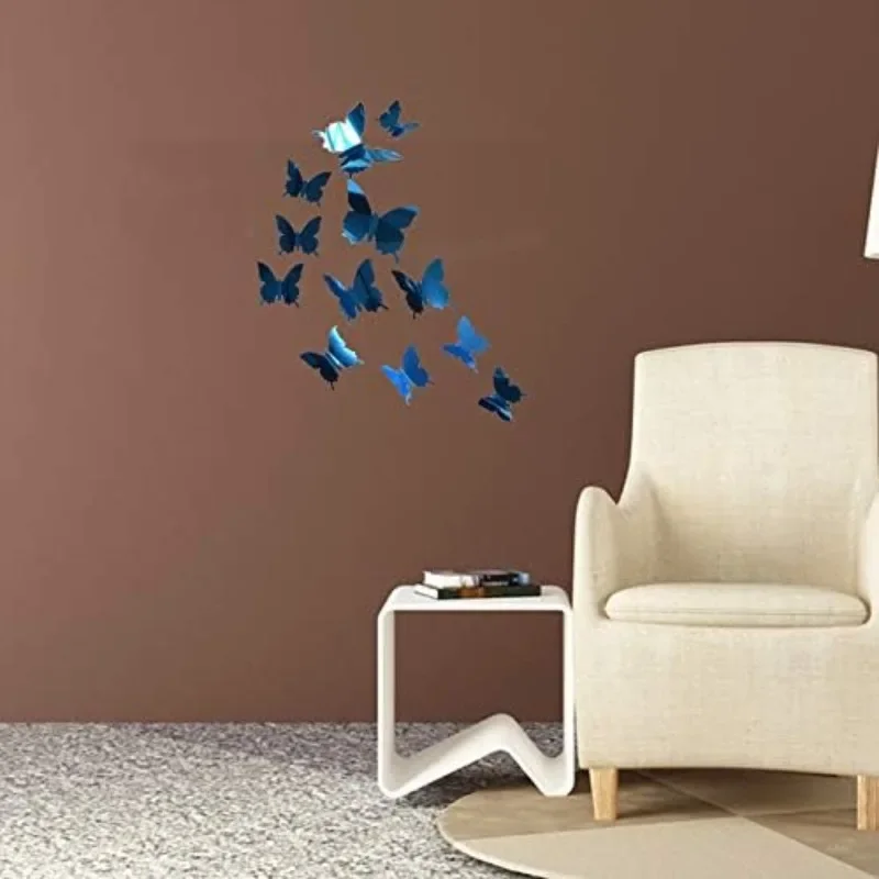 Glow in The Dark Butterfly Wall Stickers Luminous Removable Decals for Kids Room Removable and Reusable Decor Party Decoration