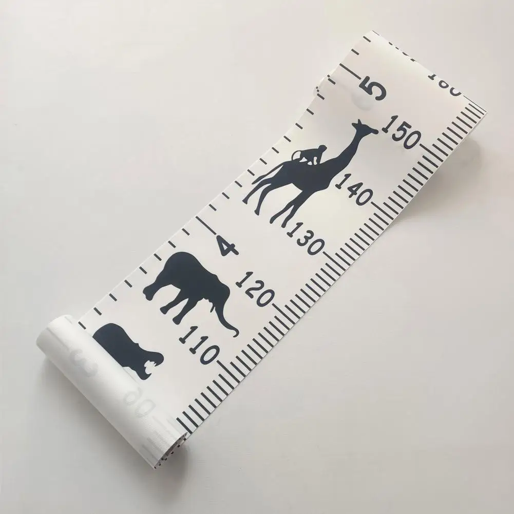 Kids Growth Chart Children's Growth Chart Wall Hanging with Cartoon Animal Print for Boys Girls Kids Height for Bedroom Wall