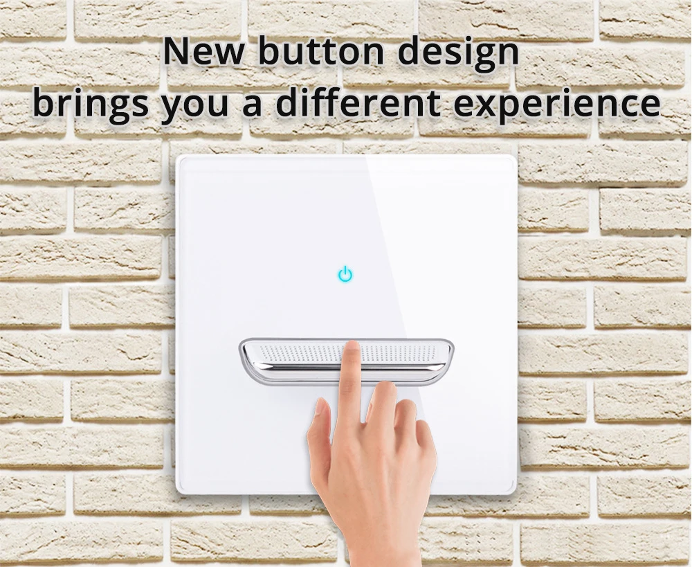 tempered glass UK socket switch modern design