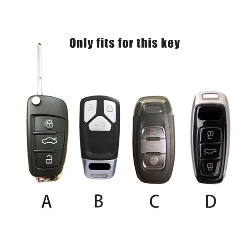 Soft TPU Car Flip Key Case Cover for Audi A1 A3 A6 etc