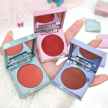 Heallor Multi-function Blush Cream Natural Cheek Face Rouge Blushes Monochrome Smooth Peach Rose Blusher Mud Eyeshadow Korean Ma - Thumbnail 3