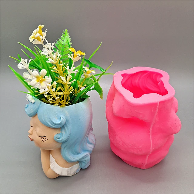 Acquista Fai da te piccolo vaso di fiori stampo in silicone piante