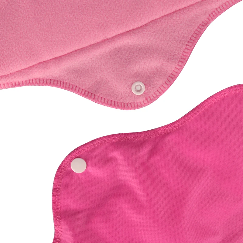 5pcs Washable Sanitary Napkins Day Night Needs Reusable Sanitary Pads with Storage Wet Bag Essential Washable Pad for Women