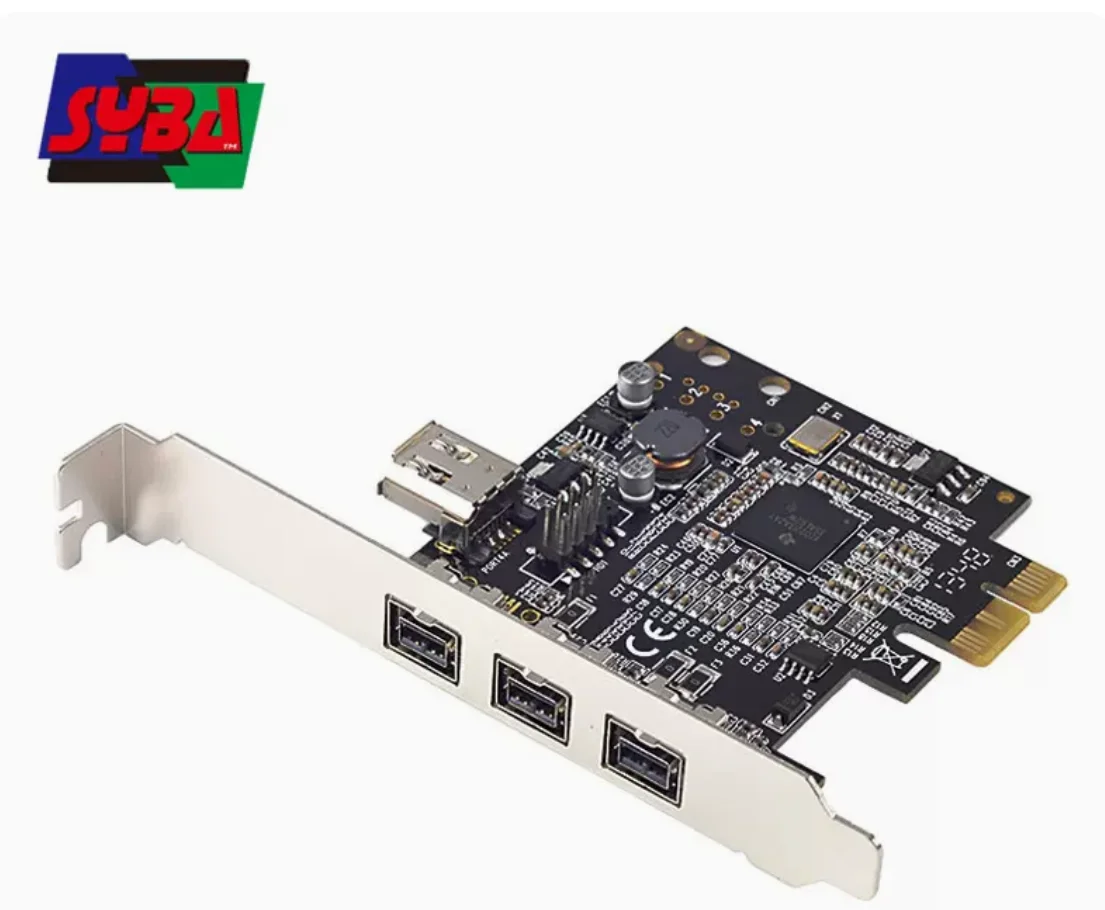 Pcie Combo 3x 1394b Firewire Portas Pci-express Controlador Cartão 1394 Cartão ti Chipconjunto Porta Interna 1394b 9pin
