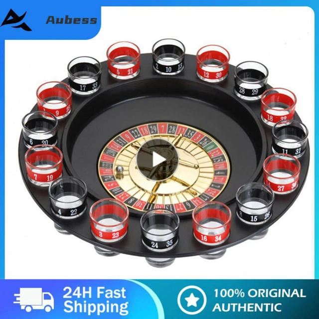 12 Cups Of Russian Roulette Wheel Spinning Wine Glass Game Ktv