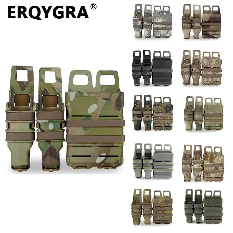 

ERQYGRA Tactical Molle Fast Mag Vest Accessories Magazine Pouches System Hunting Outdoor Equipment Plastic Box Military Portable