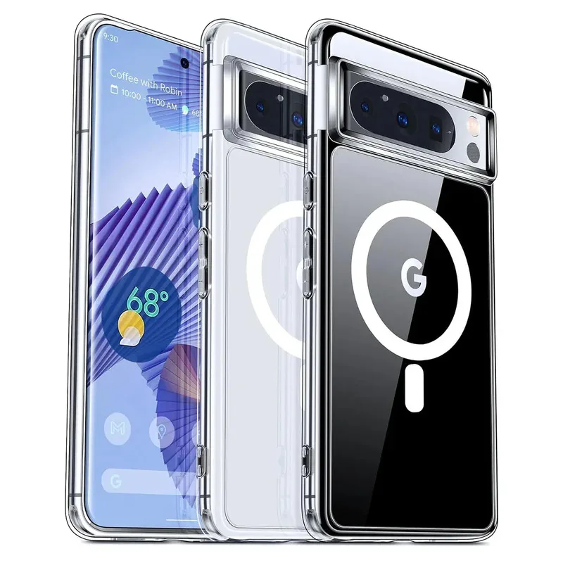 Magsafe Magnetic Wireless Charging Clear Shockproof Back Cover Case