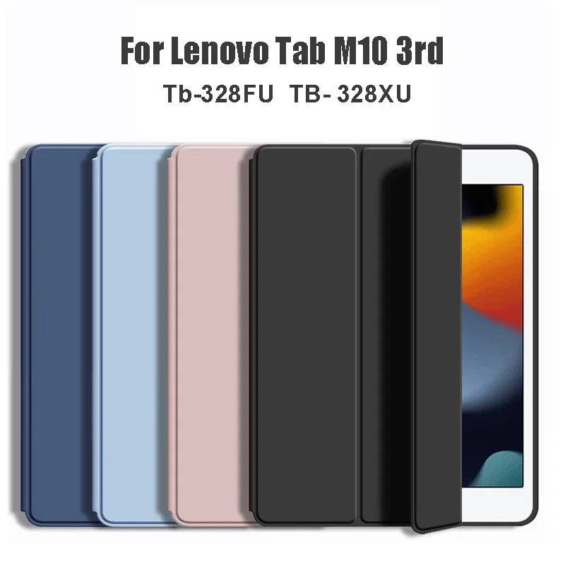 

For Lenovo Tab M10 3rd Gen 10.1 Case TB-328FU TB-328XU 2022 Cover Magnetic Tri-Fold Stand Funda tab P11 plus Pro J706F 11.2 10.6