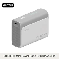 Cuktech Power Bank 10000mAh Pocket Version PB100 USB type C 30W 2-way Fast Charge Mini Powerbank for iPhone 15/14 Xiaomi Huawei 1