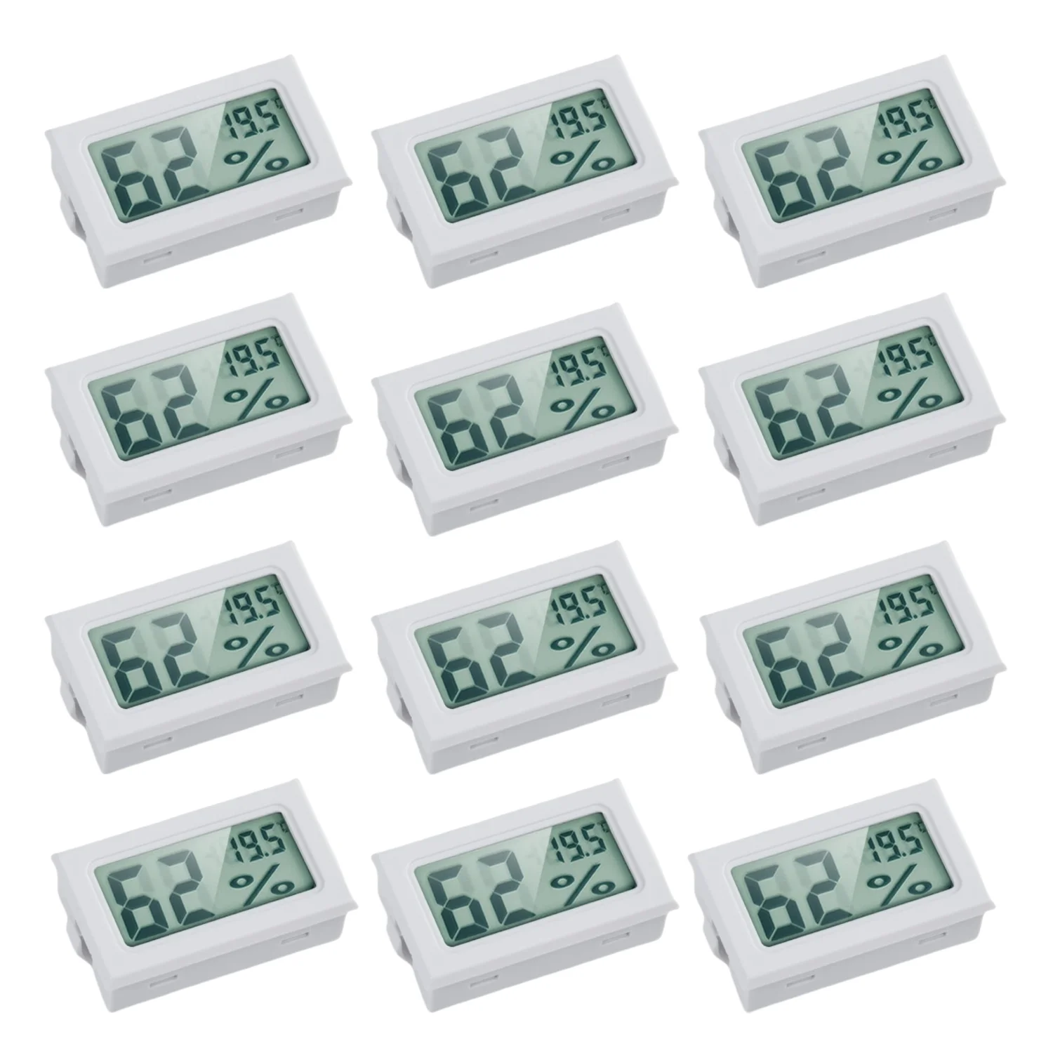 12pcs White