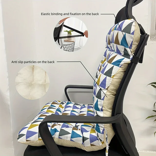 Coussin de chaise de bureau ergonomique avec support de dossier intégré – Convient à une utilisation multifonctionnelle des sièges de maison et d'auto 4