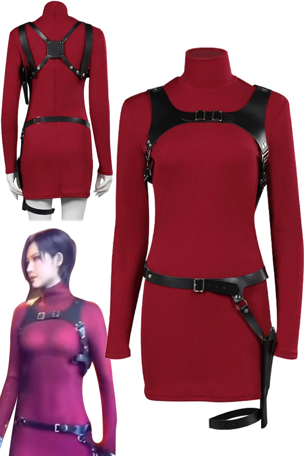 Resident 4 Ada Wong Evil Cosplay Costume Dress for Women Outfits Halloween  Carnival Disguise Suit for Adult Women Girls - AliExpress