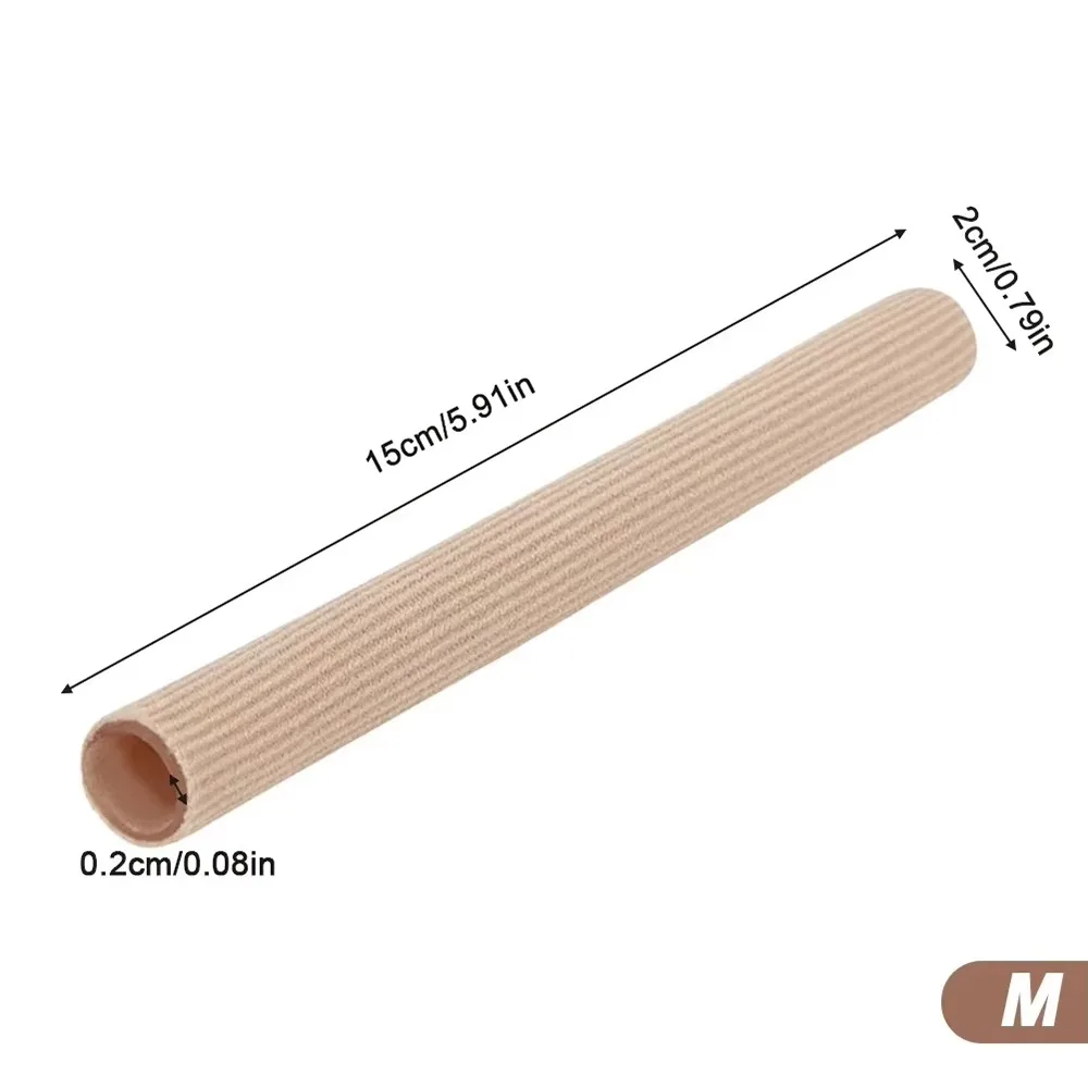 1Pcs 내구성 15cm 발가락 젤 튜브 패브릭 실리콘 손가락 보호대 커버 패드 ..