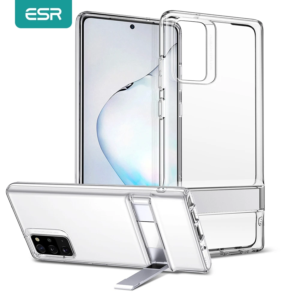 ESR for Samsung S22 Note 20 Ultra Case S21 Note 10 Plus Case Metal Stand Kickstand TPU Clear Cover for Galaxy S20 Ultra Plus A52 best case for samsung