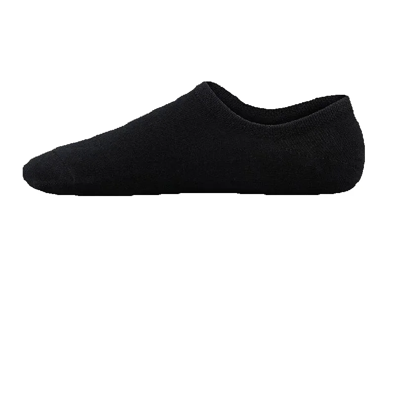 2025e Men's Short Solid Color Versatile Boat Low Cut Shallow Mouth Thin Spring Summer Invisible Silicone Non-Slip Cotton Socks_voghion.com