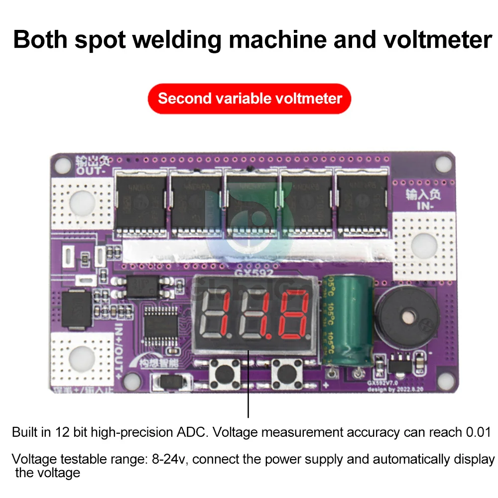 thumbnail image 2 of Z99 Spot Welder Circuit Board With 3 Digit Digital Display 2 of 14