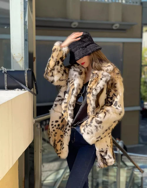 fourrure manteau pour femme grande taille