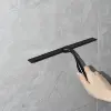 Black Rubber Scrape Silicone Shower Cleaner Stainless Steel Squeegee 10'' 12'' 14'' INCH Bathroom Kitchen Household Car Window 5