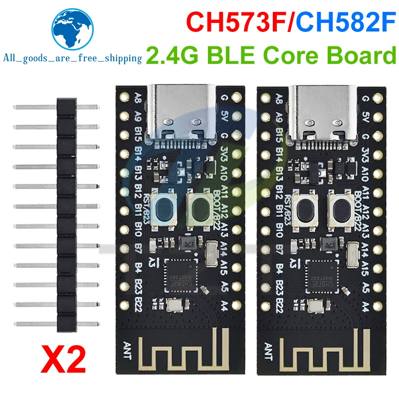 1/3PCS CH573F CH582F BLE5.3 BLE4.2 Ble Core Development Board Modul 60MHz RAM 18KB 32KB ROM 448KB